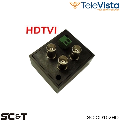 Distributore HD video 1IN 2OUT BNC 12Vcc