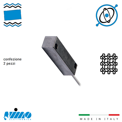 Sensore sismico Alluminio per grate - CONFEZIONE 2 PEZZI