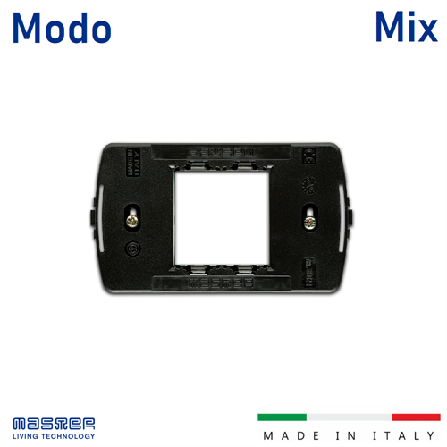 Supporto MODO/MIX 2 Posti con viti, scatola rett.       b100