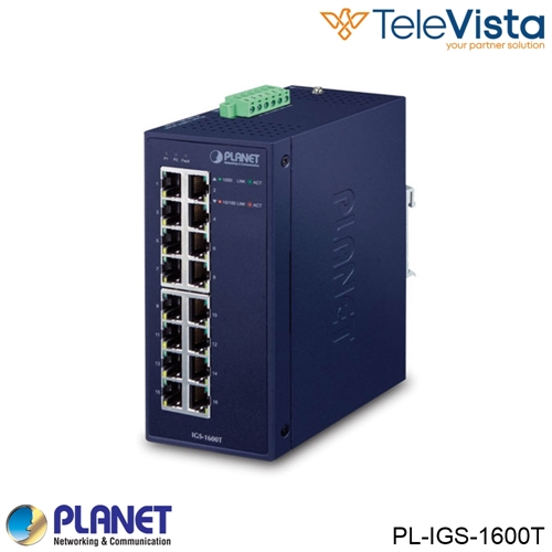 Industrial 16-Port 10/100/1000T Ethernet Switch