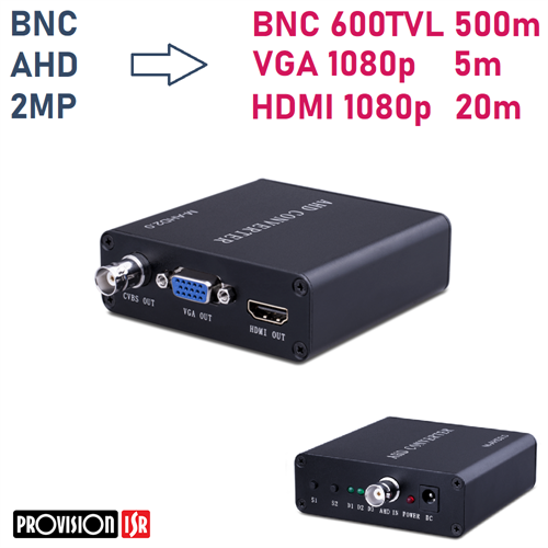 PR-4IN1-CON Convert da AHD/TVI/CVI/CVBS a HDMI/VGA/CVBS  b10