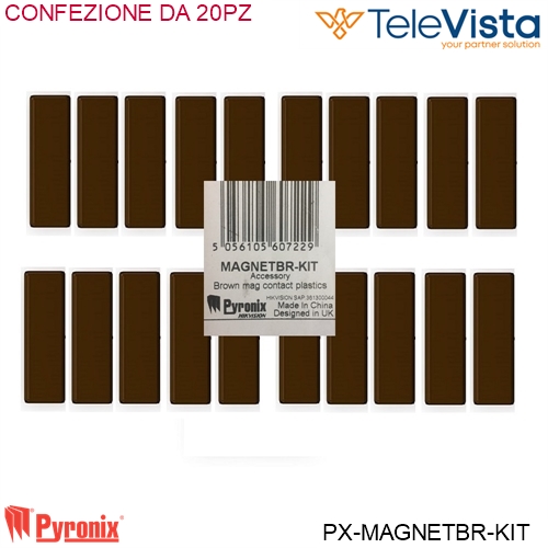 coperchio marrone magnete MC1/MINI e MC1/SHOCK - 20 pz