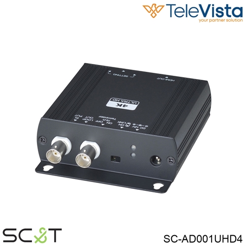Convertitore segnale da 4K HD-TVI /AHD/HDCVI to HDMI + Loop