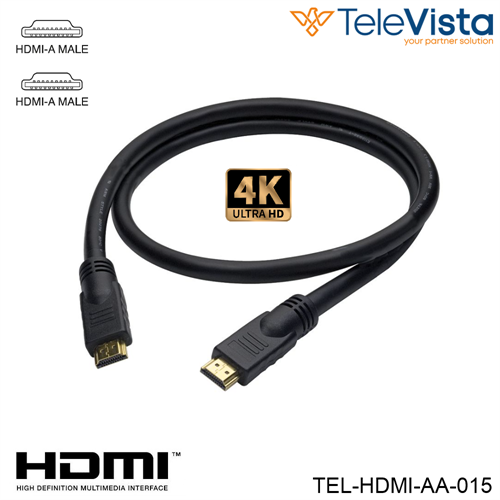 Cavo da 1,5m con connettore HDMI  MASCHIO - MASCHIO TIPO A