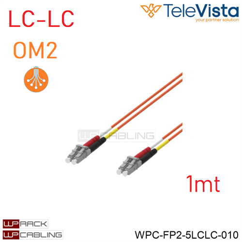 Cavo fibra ottica OM2 Duplex LC-LC  1 metro