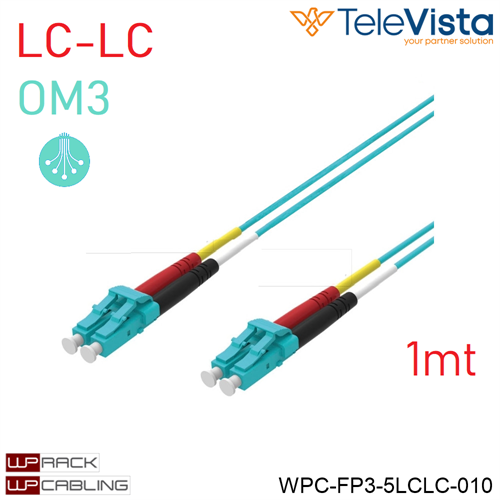 Cavo fibra ottica OM3 Duplex LC-LC  1 metro