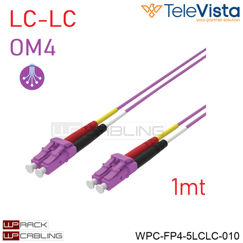 Cavo fibra ottica OM4 Duplex LC-LC  1 metro