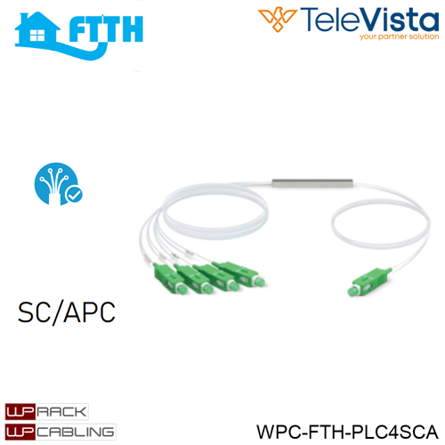 SPLITTER SC/APC 1 A 4 CONNETTORI