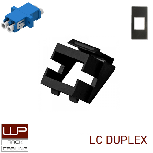 Keystone Adapter LC Duplex, Black, 10 pcs set